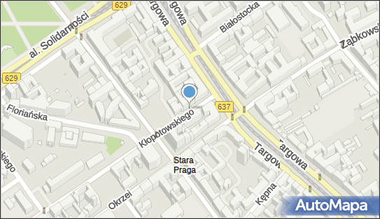 1 miejsce, Kłopotowskiego 33, Praga-Północ - Parking dla niepełnosprawnych