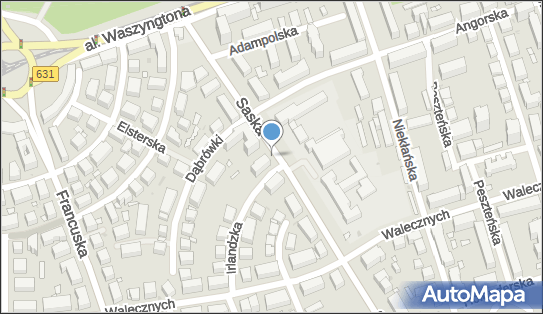 1 miejsce, Saska 103, Praga-Południe - Parking dla niepełnosprawnych