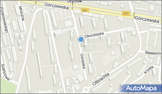 1 miejsce, Góralska, Warszawa 01-112 - Parking dla niepełnosprawnych