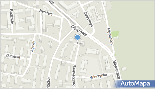 1 miejsce, Eustachego Tyszkiewicza, Warszawa 01-172 - Parking dla niepełnosprawnych