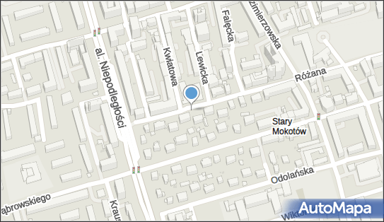 1 miejsce, Różana, Warszawa 02-569 - Parking dla niepełnosprawnych