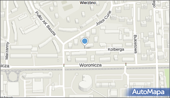 1 miejsce, Oskara Kolberga 10, Warszawa 02-650 - Parking dla niepełnosprawnych