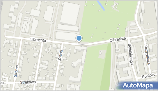 1 miejsce, Jana Olbrachta, Warszawa 01-102 - Parking dla niepełnosprawnych