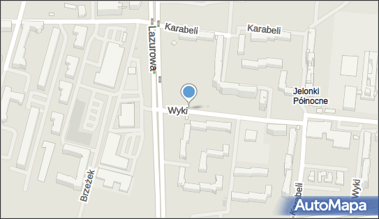 1 miejsce, Kazimierza Wyki, Warszawa 01-318 - Parking dla niepełnosprawnych