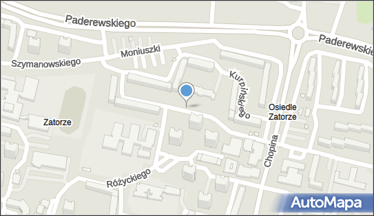 1 miejsce, Tadeusza Szeligowskiego, Konin 62-500 - Parking dla niepełnosprawnych