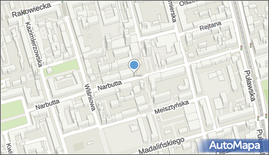 1 miejsce, Ludwika Narbutta, Warszawa 02-541 - Parking dla niepełnosprawnych