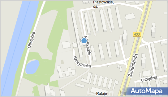 1 miejsce, Osiedle Piastowskie 102, Poznań 61-164 - Parking dla niepełnosprawnych