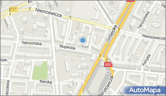 1 miejsce, Słupecka 4, Warszawa 02-309 - Parking dla niepełnosprawnych