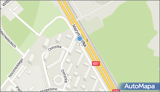 1 miejsce, Marymoncka 157, Bielany - Parking dla niepełnosprawnych