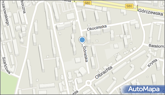 1 miejsce, Krępowieckiego Tadeusza 1, Warszawa 01-456 - Parking dla niepełnosprawnych