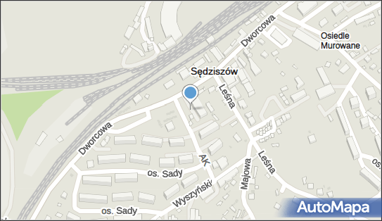 1 miejsce, Dworcowa 37, Sędziszów 28-340 - Parking dla niepełnosprawnych