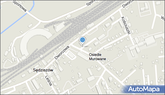 1 stanowisko, Dworcowa 26, Sędziszów 28-340 - Parking dla niepełnosprawnych