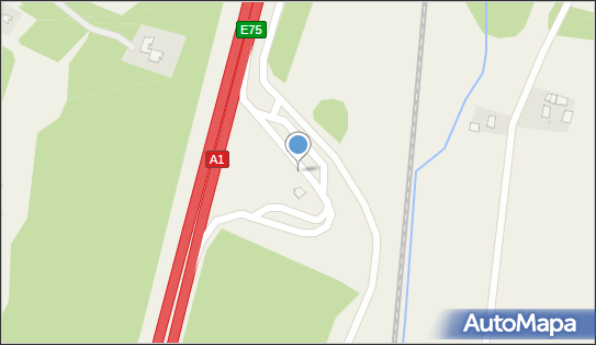 2 miejsca - MOP Gajewo Wschód, A1, Gajewo - Parking dla niepełnosprawnych