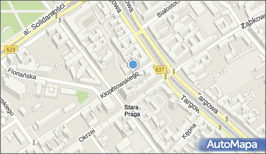 2 miejsca, Kłopotowskiego 36, Praga-Północ - Parking dla niepełnosprawnych