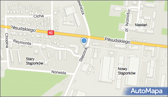 2 miejsca, Stanisława Staszica, Stąporków 26-220 - Parking dla niepełnosprawnych