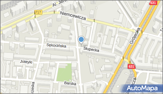 2 miejsca, Słupecka 11, Warszawa 02-309 - Parking dla niepełnosprawnych