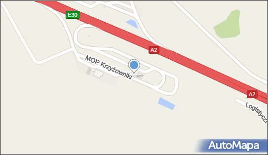 Parking dla niepełnosprawnych, A2, S5, E30, E261, Komorniki - Parking dla niepełnosprawnych
