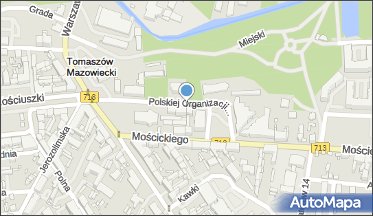 Parking dla niepełnosprawnych, Polskiej Organizacji Wojskowej 11 97-200 - Parking dla niepełnosprawnych