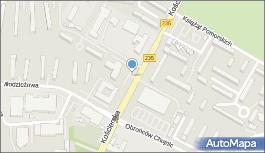 Parking dla niepełnosprawnych, Kościerska 9p, Chojnice 89-600 - Parking dla niepełnosprawnych