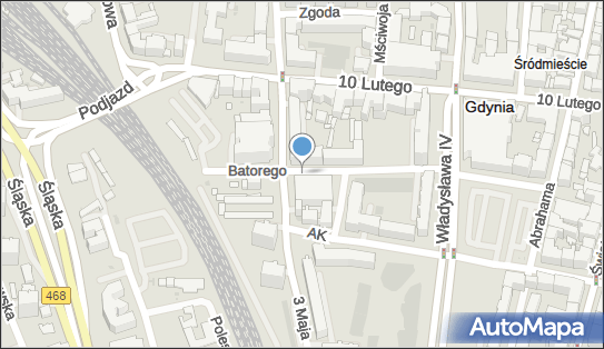 Parking dla niepełnosprawnych, Stefana Batorego 36, Gdynia 81-366 - Parking dla niepełnosprawnych