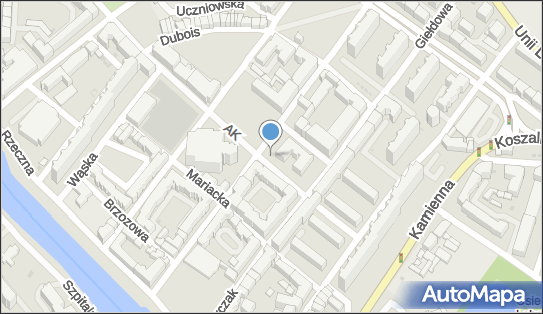 Parking dla niepełnosprawnych, Armii Krajowej 25, Kołobrzeg 78-100 - Parking dla niepełnosprawnych