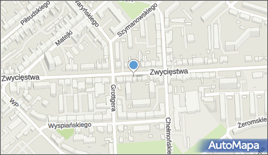 Parking dla niepełnosprawnych, Zwycięstwa 160, Koszalin - Parking dla niepełnosprawnych