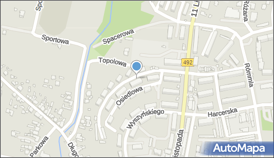 Parking dla niepełnosprawnych, Baczyńskiego Krzysztofa Kamila 3/1 42-100 - Parking dla niepełnosprawnych