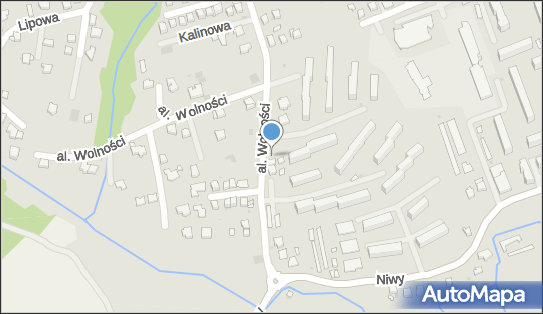 Parking dla niepełnosprawnych, Aleja Wolności 85a, Wadowice - Parking dla niepełnosprawnych