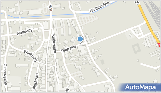 Parking dla niepełnosprawnych, Teatralna 1, Wadowice - Parking dla niepełnosprawnych