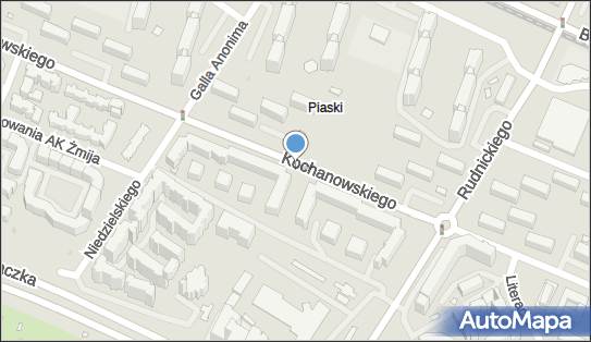 Parking dla niepełnosprawnych, Kochanowskiego Jana 24A, Warszawa 01-864 - Parking dla niepełnosprawnych