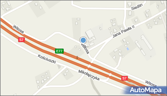 Parking, E777, Siedlin - Parking