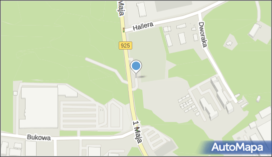 Przy cmentarzu parafialnym Czarny Las, DW925, 1 Maja, Ruda Śląska 41-700 - Parking
