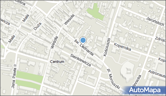 59, św. Leonarda, Kielce 25-304, 25-311 - Parkomat