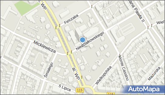 Parkomat, Niedziałkowskiego Mieczysława, Szczecin 71-403, 71-410 - Parkomat