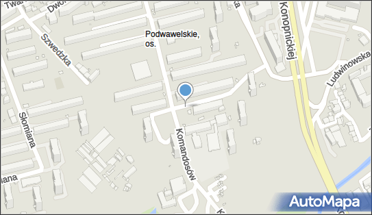 Parkometr 1124, Komandosów, Kraków 30-334 - Parkomat