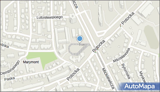 Marymont-Potok, Mickiewicza Adama, Warszawa 01-517, 01-551, 01-562, 01-616, 01-625, 01-650 - Pętla tramwajowa
