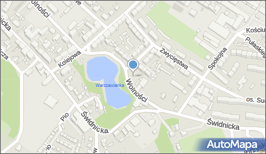 Plac zabaw, Ogródek, Wolności 47, Świebodzice 58-160 - Plac zabaw, Ogródek