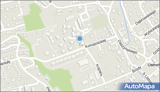 Plac zabaw, Ogródek, Konopnickiej Marii 20, Ustroń 43-450 - Plac zabaw, Ogródek