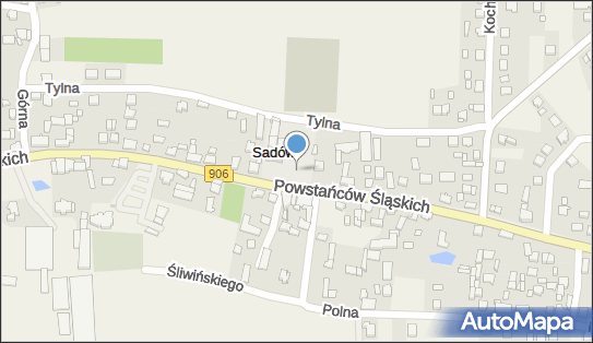 Plac zabaw, Ogródek, Powstańców Śląskich906 70, Sadów 42-700 - Plac zabaw, Ogródek