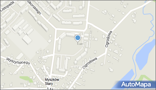 Plac zabaw, Ogródek, Sikorskiego Władysława, gen., Myszków 42-300 - Plac zabaw, Ogródek
