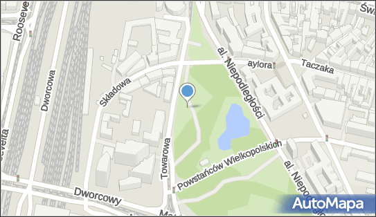 Plac zabaw, Ogródek, Towarowa 47, Poznań 61-896 - Plac zabaw, Ogródek