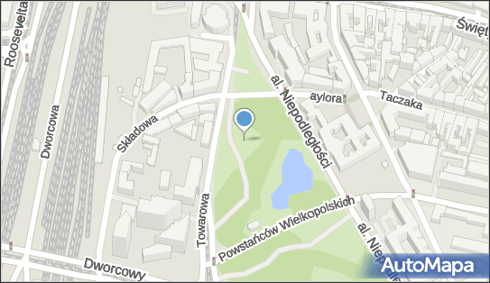 Plac zabaw, Ogródek, Park Marcinkowskiego Karola, Poznań od 60-001 do 60-965, od 61-001 do 61-897 - Plac zabaw, Ogródek