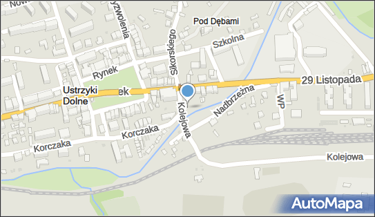 Parking Płatny-niestrzeżony, Kolejowa, Ustrzyki Dolne 38-700 - Płatny-niestrzeżony - Parking