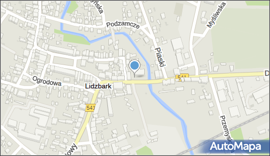 Parking Płatny-niestrzeżony, DW 541, Działdowska, Lidzbark - Płatny-niestrzeżony - Parking