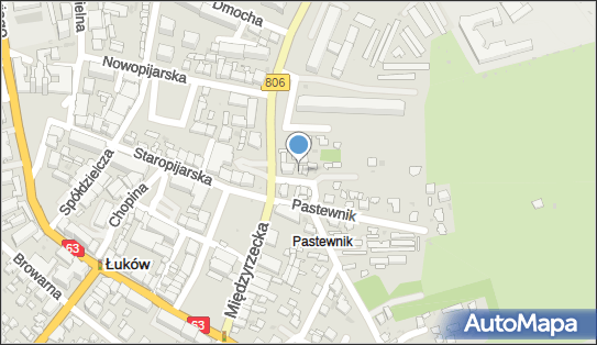 Parking Płatny-niestrzeżony, Międzyrzecka806 30a, Łuków 21-400 - Płatny-niestrzeżony - Parking