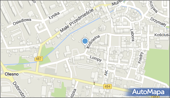 Parking Płatny-niestrzeżony, Kościelna, Olesno 46-300 - Płatny-niestrzeżony - Parking