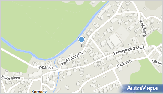 Parking Płatny-niestrzeżony, Nad Łomnicą, Karpacz 58-540 - Płatny-niestrzeżony - Parking