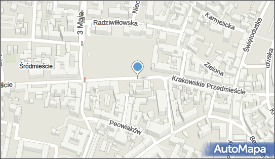 Parking Płatny-niestrzeżony, Krakowskie Przedmieście, Lublin 20-001, 20-002, 20-076 - Płatny-niestrzeżony - Parking