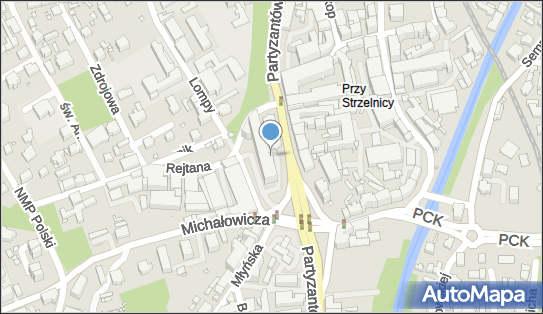 Parking Płatny-niestrzeżony, Partyzantów 22, Bielsko-Biała - Płatny-niestrzeżony - Parking