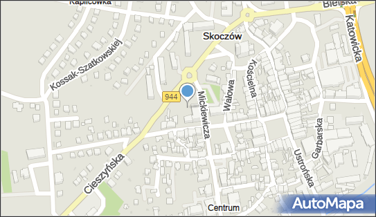 Parking Płatny-niestrzeżony, Adama Mickiewicza 4, Skoczów - Płatny-niestrzeżony - Parking
